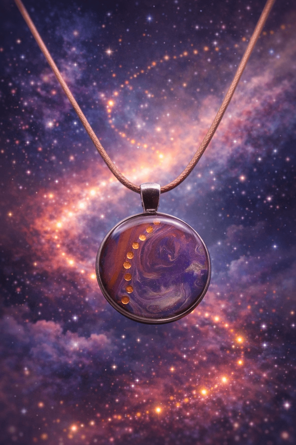 'Portals of Joy' Necklace: Celestial Copperline