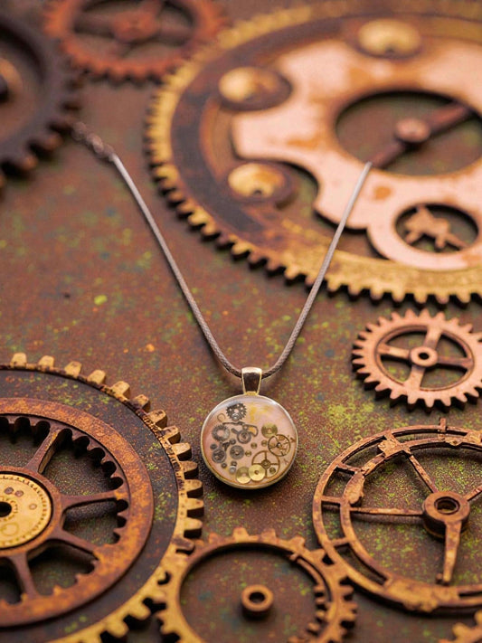 'Portals of Joy' Necklace: Cogs