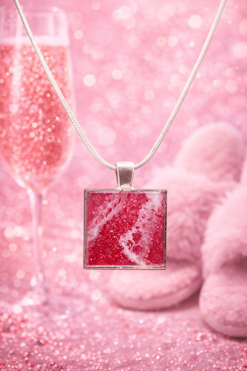 'Portals of Joy' Necklace: Girly Glitter
