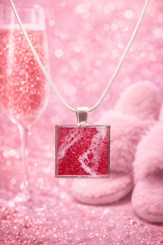 'Portals of Joy' Necklace: Girly Glitter