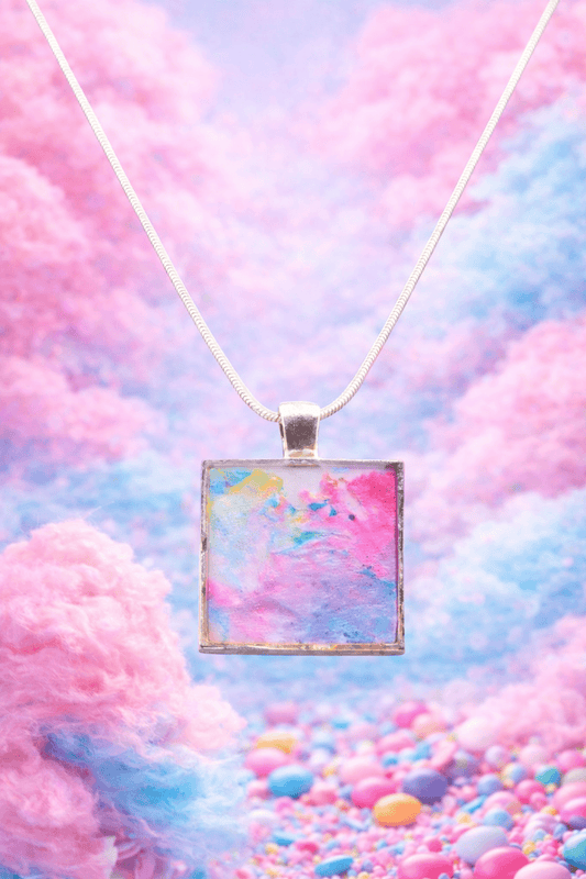 'Portals of Joy' Necklace: Cotton Candy